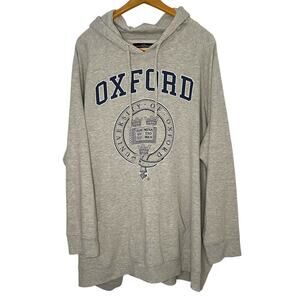 University of Oxford Sweatshirt Size 6 Gray Pullover Hoodie Collegiate Lounge